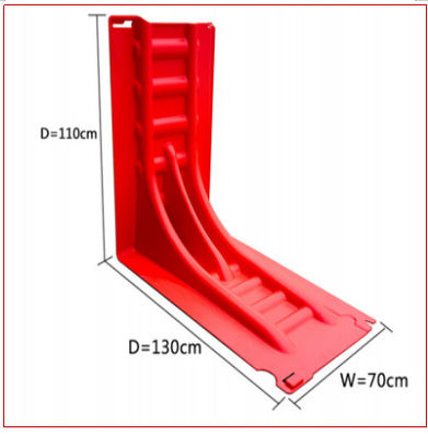 Wysokość 110cm ABS Plastic Red Anti-UV
