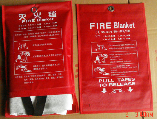 2m * 2m Glassfiber Fire Blanket Koc do gaszenia pożarów